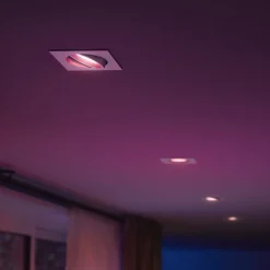 Philips Hue LED innfelt spot Centura, hvit, 9x9 cm, CCT, RGB