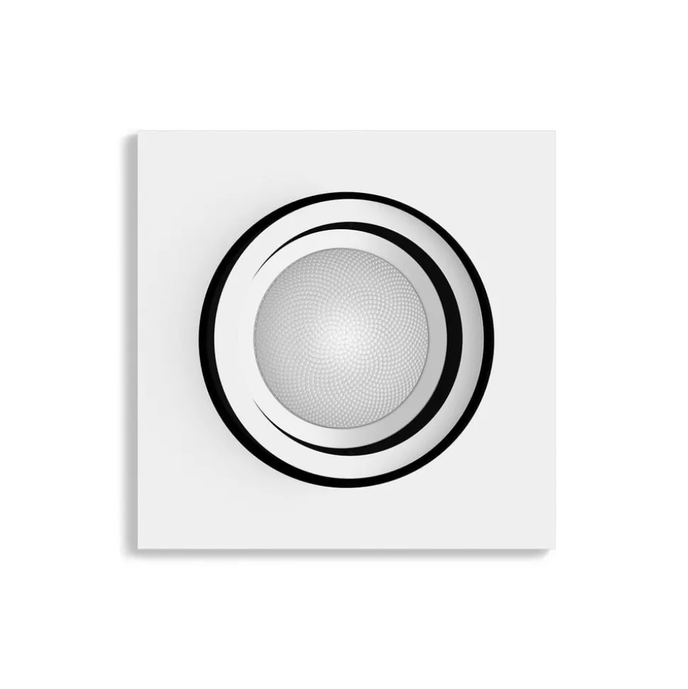 Philips Hue LED innfelt spot Centura, hvit, 9x9 cm, CCT, RGB