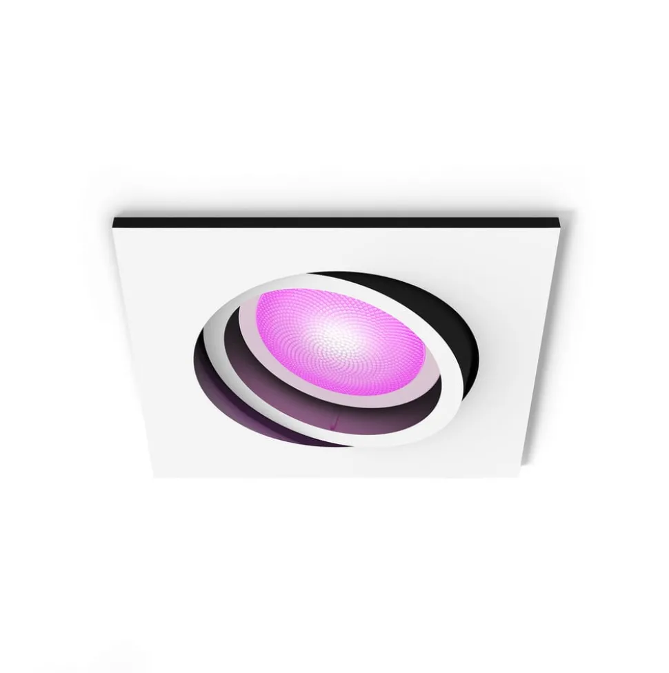 Philips Hue LED innfelt spot Centura, hvit, 9x9 cm, CCT, RGB