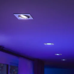 Philips Hue LED innfelt spot Centura, hvit, 9x9 cm, CCT, RGB