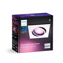 Philips Hue LED innfelt spot Centura, hvit, 9x9 cm, CCT, RGB
