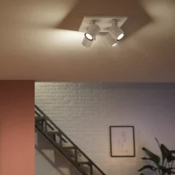 Philips Hue LED-downlight Argenta, hvit, 4 lyskilder RGB CCT