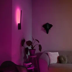 Philips Hue Liane LED-vegglampe, RGBW, svart