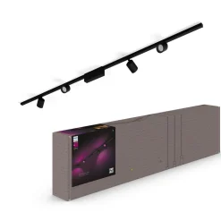 Philips Hue Perifo skinnesystem 4 spoter svart