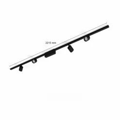 Philips Hue Perifo skinnesystem 4 spoter svart