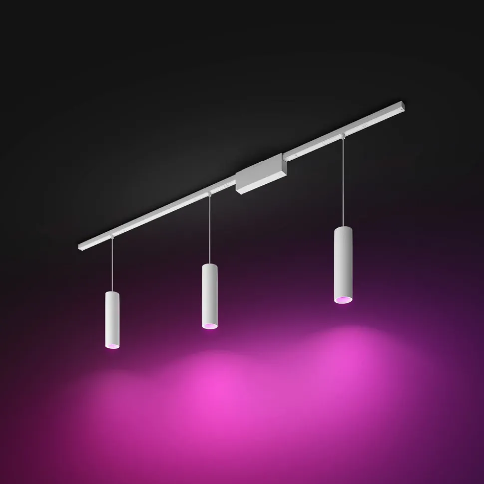 Philips Hue Perifo strømskinne, 3 LED-pendler, hvit