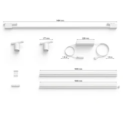 Philips Hue Perifo 2x Spots, Gradient Tube hvit