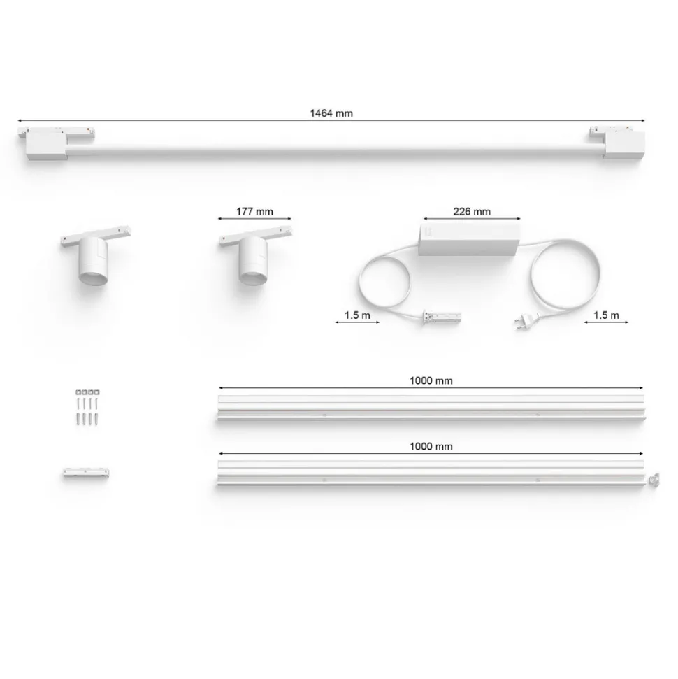 Philips Hue Perifo 2x Spots, Gradient Tube hvit