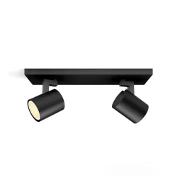 Philips Hue Runner LED-spot, 2 lyskilder, dimmerbryter, svart