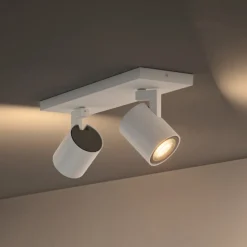 Philips Hue Runner LED-spot, 2 lyskilder, dimmerbryter, hvit
