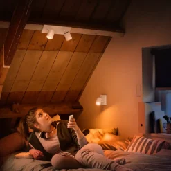 Philips Hue Runner LED-spot, 2 lyskilder, dimmerbryter, hvit