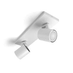 Philips Hue Runner LED-spot, 2 lyskilder, dimmerbryter, hvit