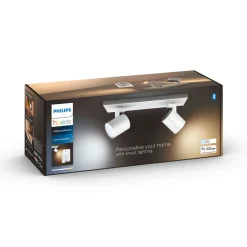Philips Hue Runner LED-spot, 2 lyskilder, dimmerbryter, hvit