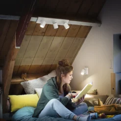 Philips Hue Runner LED-spot, 3 lyskilder, dimmerbryter, hvit