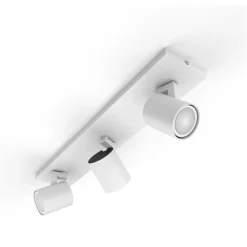 Philips Hue Runner LED-spot, 3 lyskilder, dimmerbryter, hvit