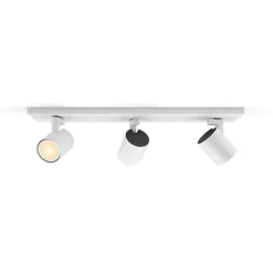 Philips Hue Runner LED-spot, 3 lyskilder, dimmerbryter, hvit