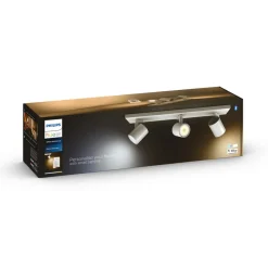 Philips Hue Runner LED-spot, 3 lyskilder, dimmerbryter, hvit