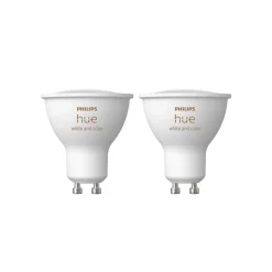 Philips Hue White & Colour Ambiance LED GU10 4,2 W, 2-pakning