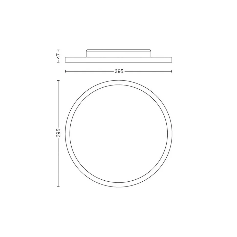 Philips Hue White Ambiance Aurelle LED-panel rund