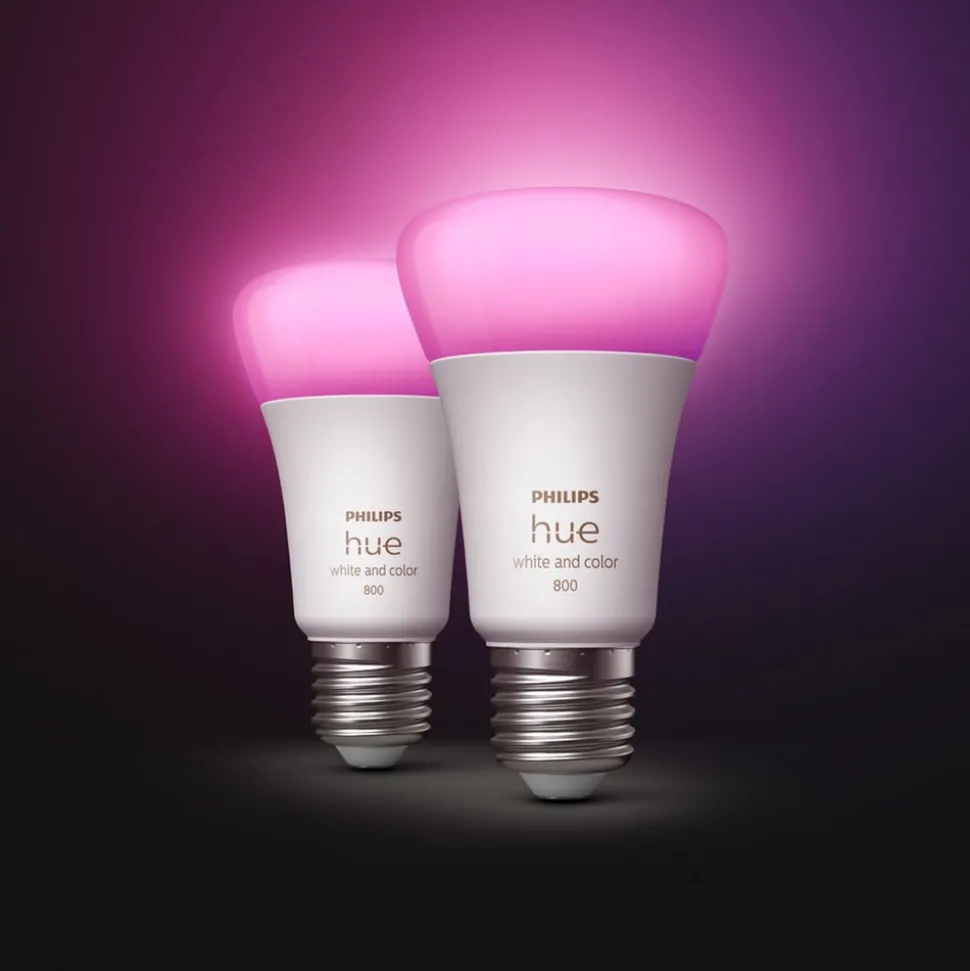 Philips Hue White&Color Ambiance 6,5W E27 2-sett