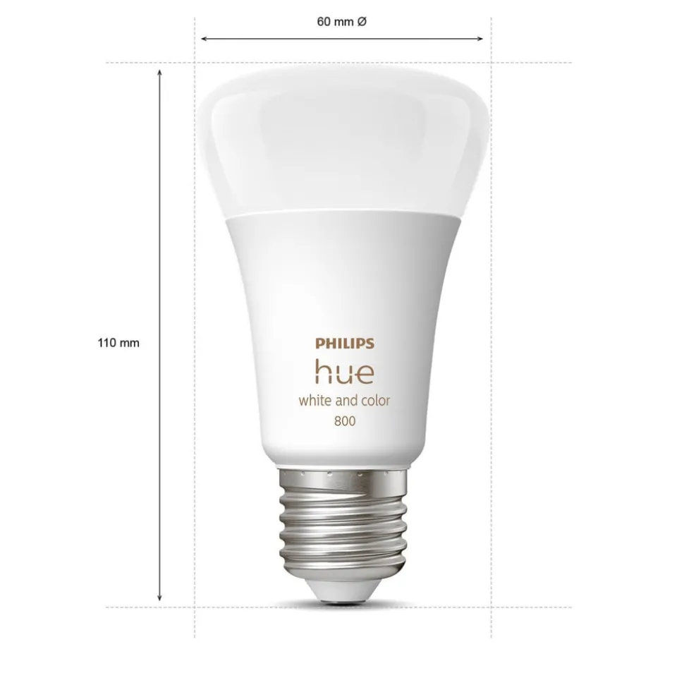 Philips Hue White&Color Ambiance 6,5W E27 2-sett