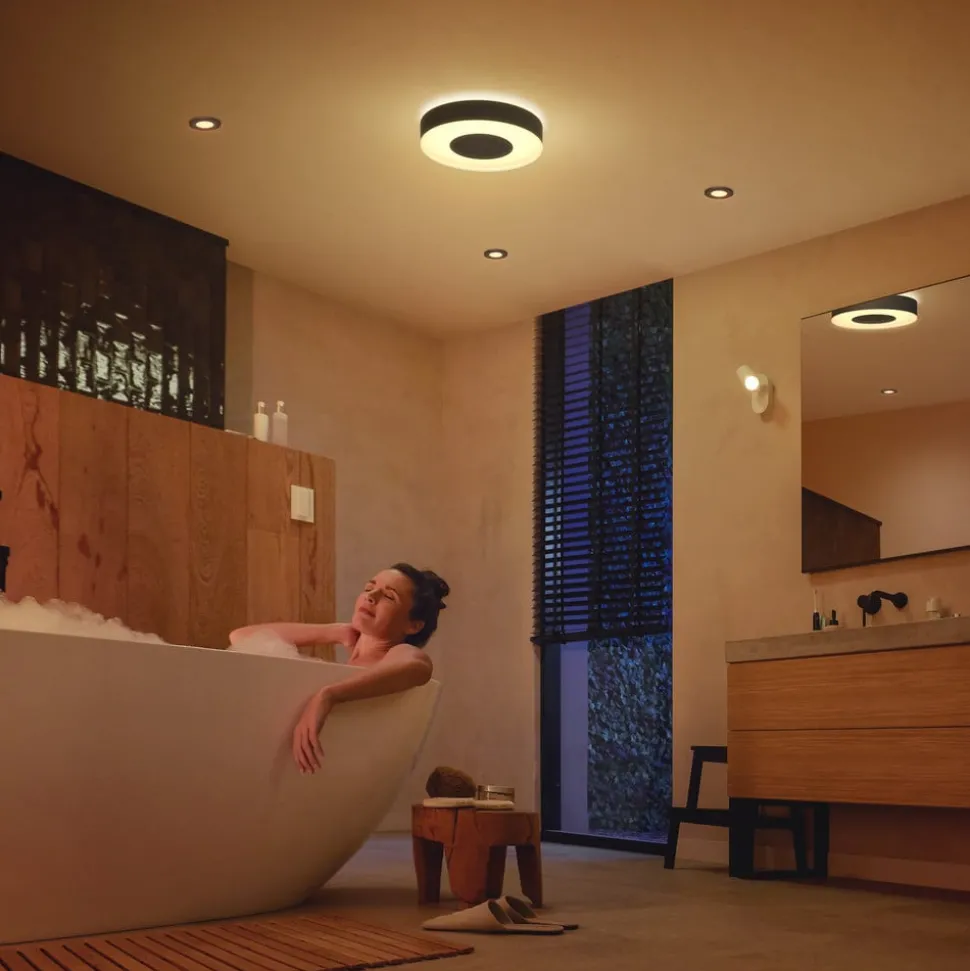 Philips Hue Xamento LED-taklampe 38 cm svart