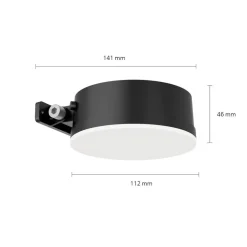 Philips LED solcellevegglampe Vynce, Ø hode 11,2 cm