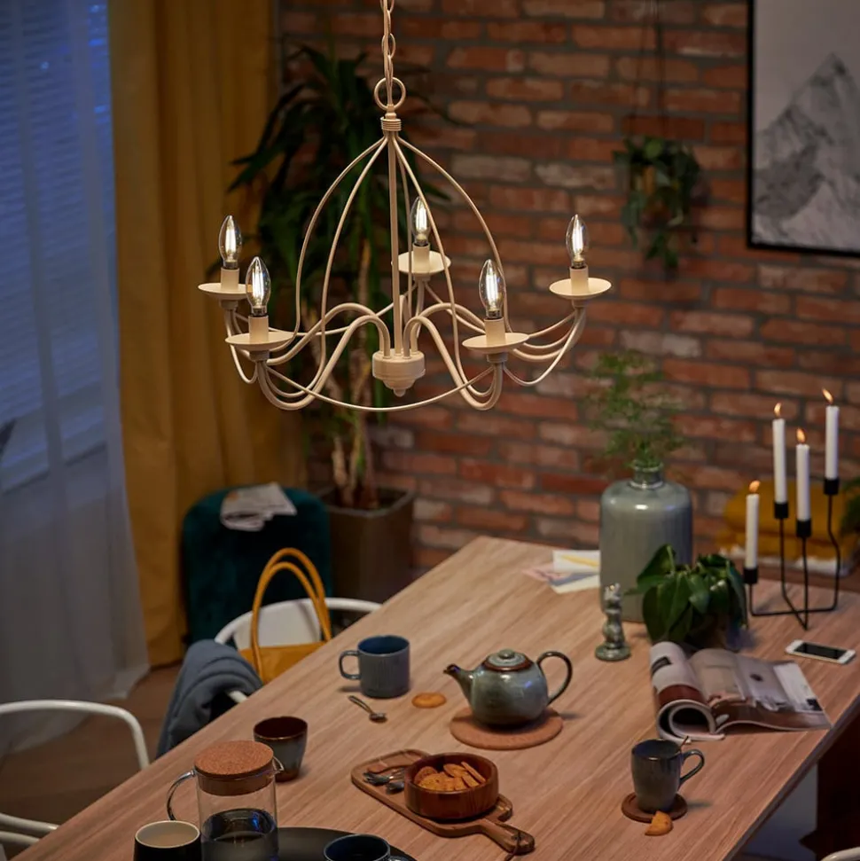 Philips LED-pære, E14 B35, 3,4 W, 2700 K, WarmGlow