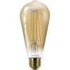 Philips LED-pære E27 ST64 5,5 W gull, dimbar