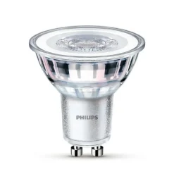 Philips LED-pære GU10 3,5W 255lm 827 klar 36° 3stk