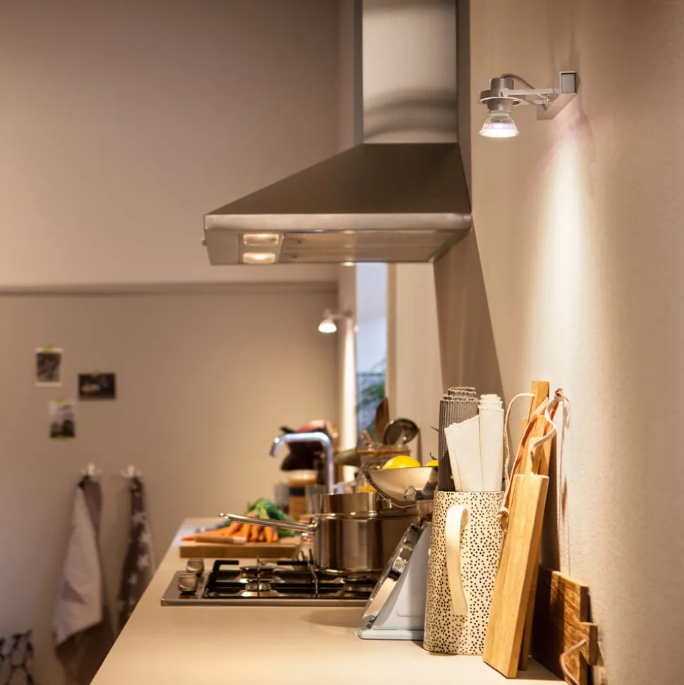 Philips LED-pære GU10 3,5W 255lm 827 klar 36° 6stk