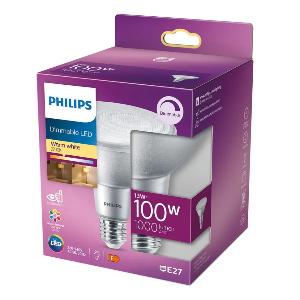 Philips LED-reflektor E27 PAR38 13 W 827 dimbar