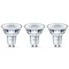 Philips LED-reflektor GU10 4,6W 2 700 K, 3-er-sett