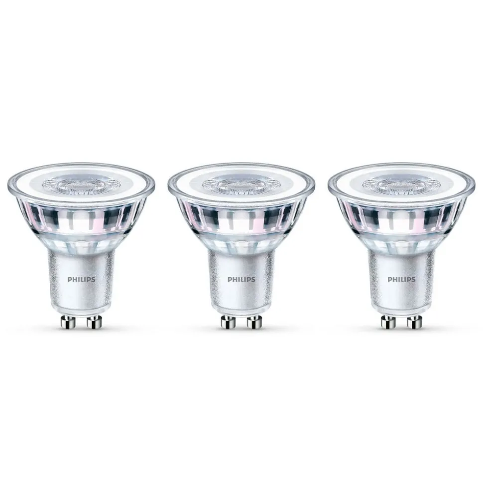 Philips LED-reflektor GU10 4,6W 2 700 K, 3-er-sett
