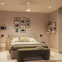 Philips LED-takvifte Fix Blade Ø 106 cm, hvit, stillegående