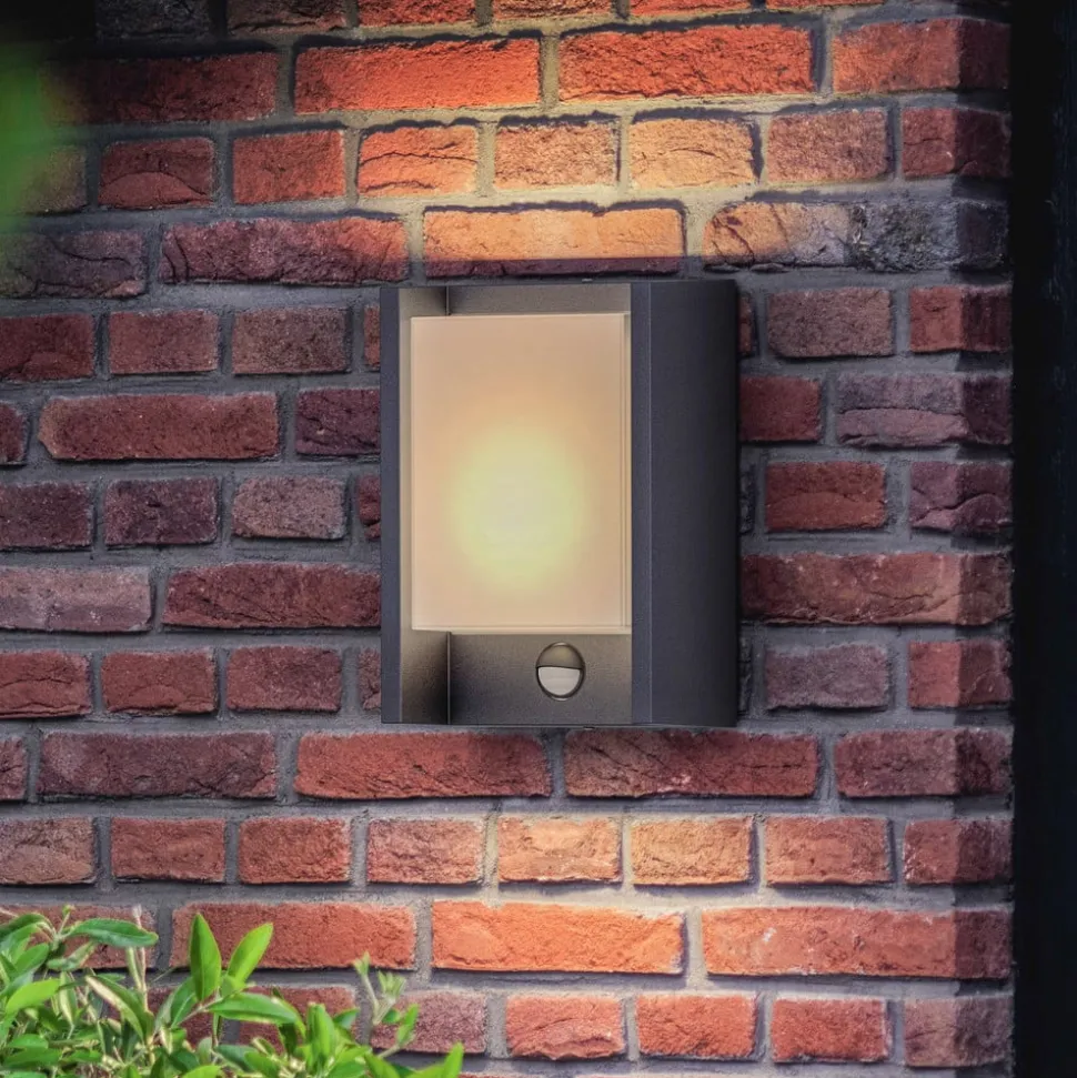 Philips LED-vegglampe Arbour UE, sensor, 2 700 K