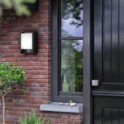 Philips LED-vegglampe Arbour UE, 2-pak, sensor, 2700 K