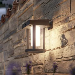 Philips LED-vegglampe Camill, svart/hvit, Ø 14 cm