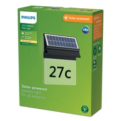 Philips LED-vegglampe med solcellebelysning Enkara
