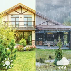 Philips LED-vegglampe med solcellebelysning Enkara