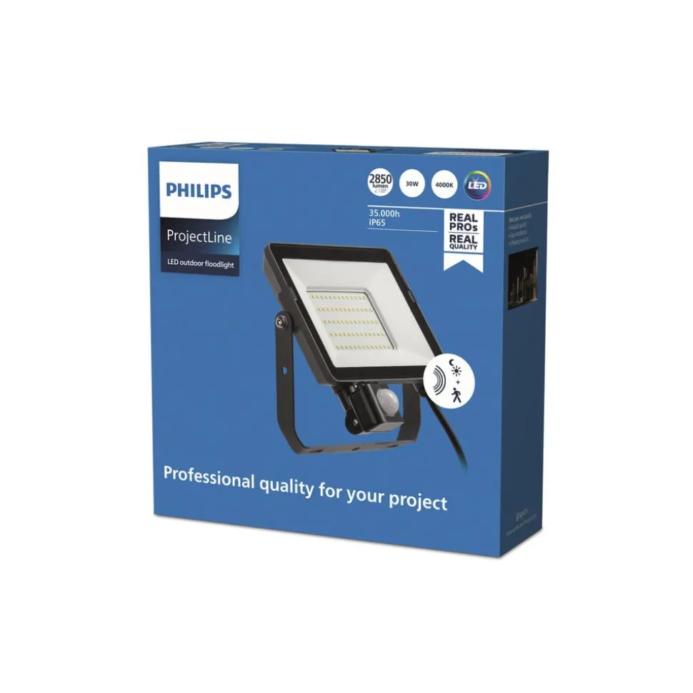 Philips ProjectLine utendørs spot Sensor 4000K 30W