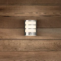 Philips Python LED-sensor utendørs vegglampe stål