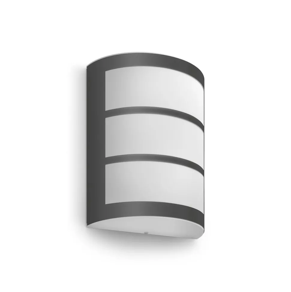 Philips Python LED-vegglampe antrasitt 2 700 K