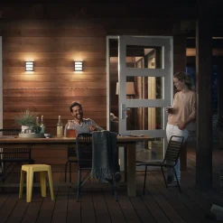 Philips Python LED-vegglampe antrasitt 2 700 K