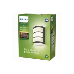 Philips Python LED-vegglampe antrasitt 2 700 K