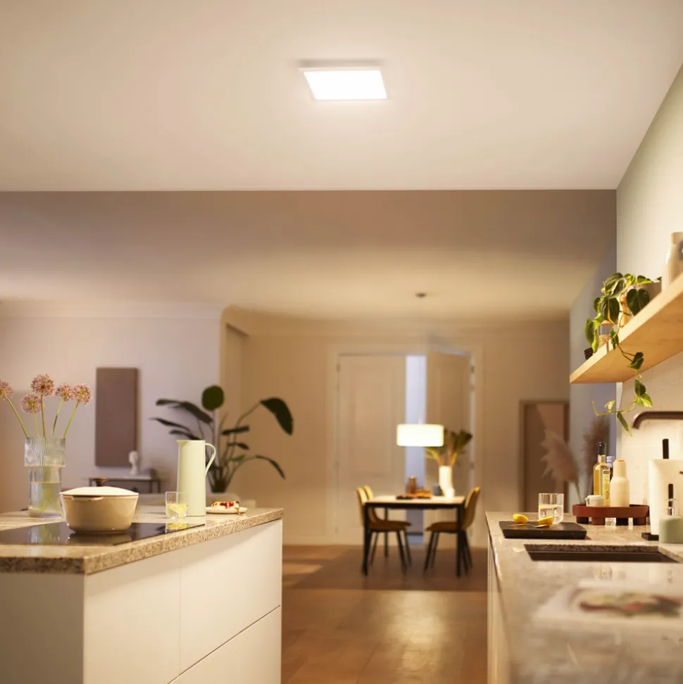 Philips Touch LED-panel 32,8 x 32,8 cm, hvit, 2 700 K