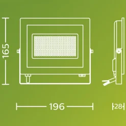 Philips utendørs LED-spot Lois UE flood, 24 W, 3000 K, IP65