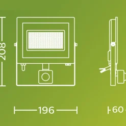 Philips utendørs LED-spot Lois UE Sensor, 24 W, 3000 K IP65