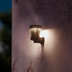 Philips utendørs LED-vegglampe Avery, svart, IP44