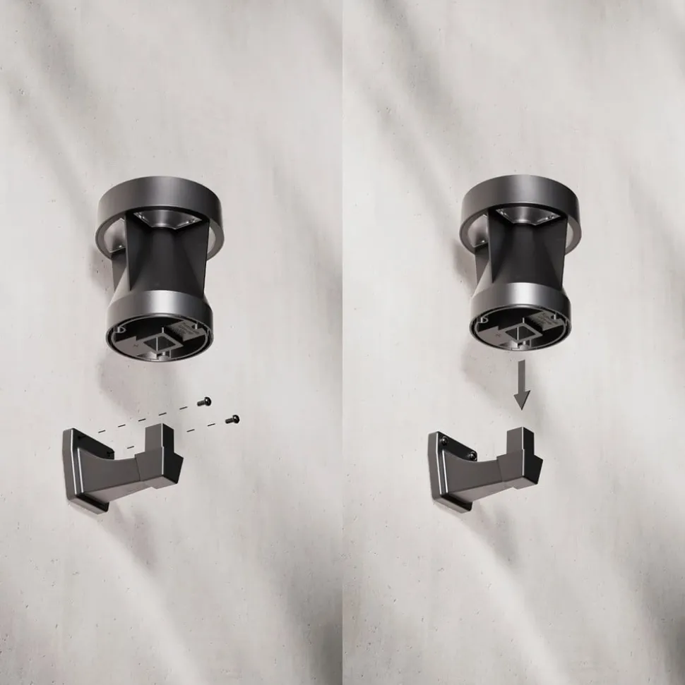 Philips utendørs LED-vegglampe Avery, svart, IP44